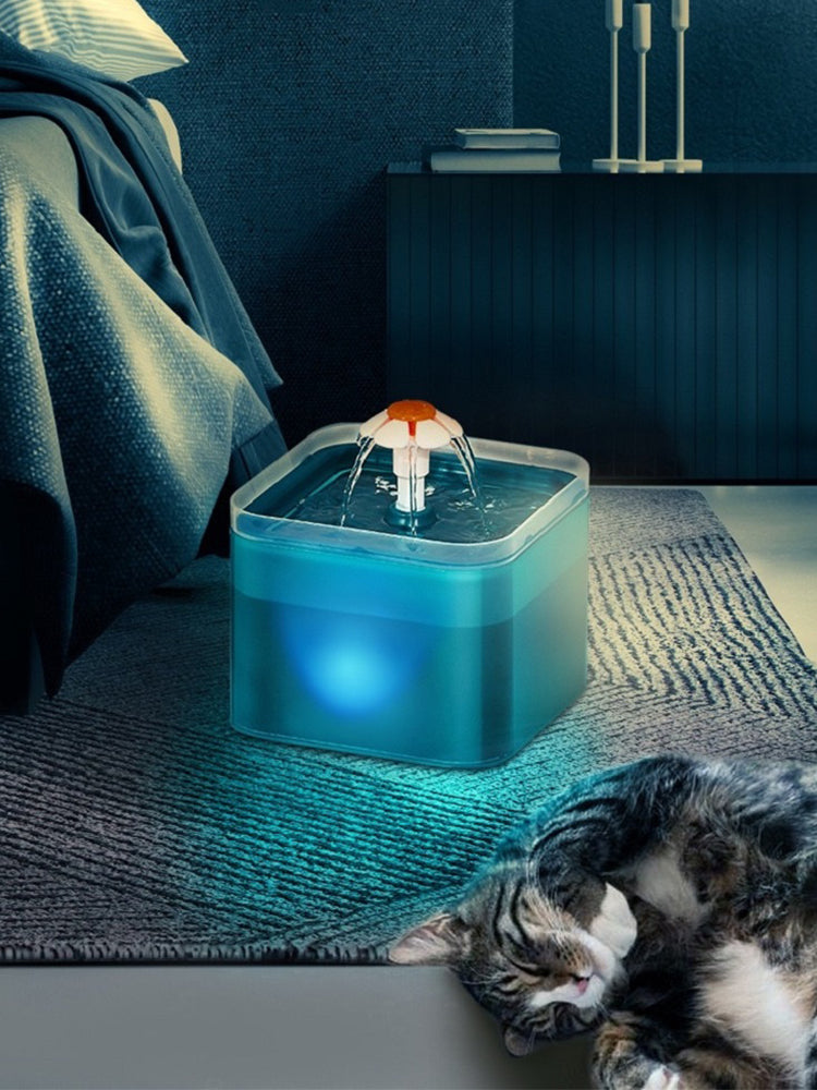 Pet Cat Water LED Dispenser (USB Charging)