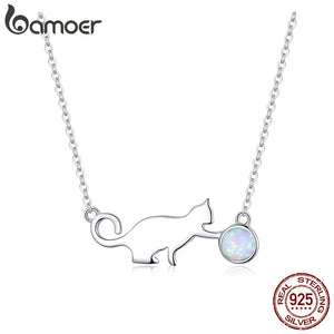 Cat & Ball 925 Sterling Set