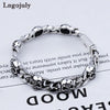 Men's Sterling Skull Bracelet