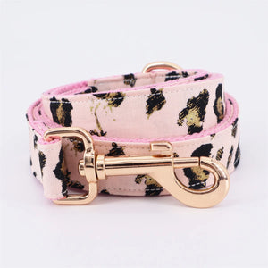 PET Pink Leopard Collar Set for Girls