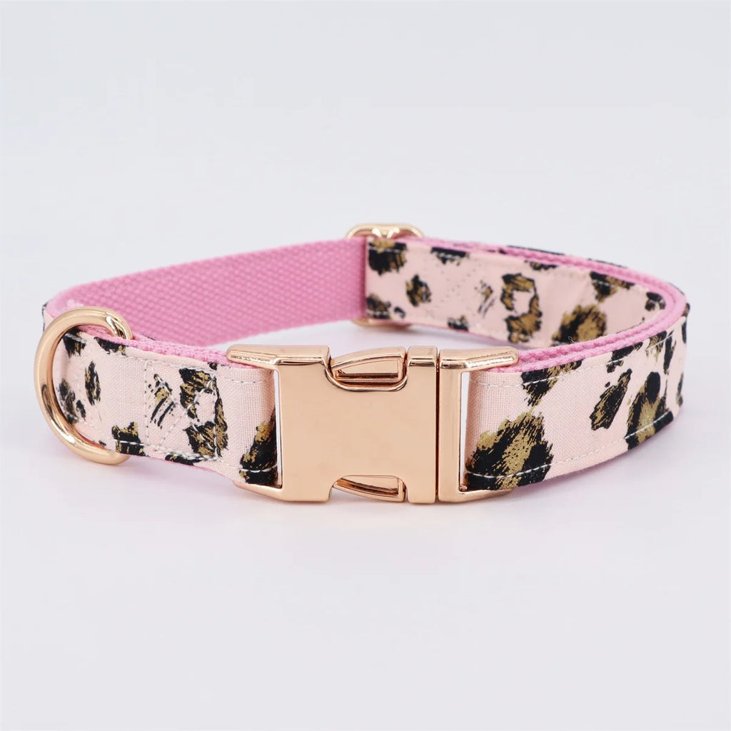 PET Pink Leopard Collar Set for Girls