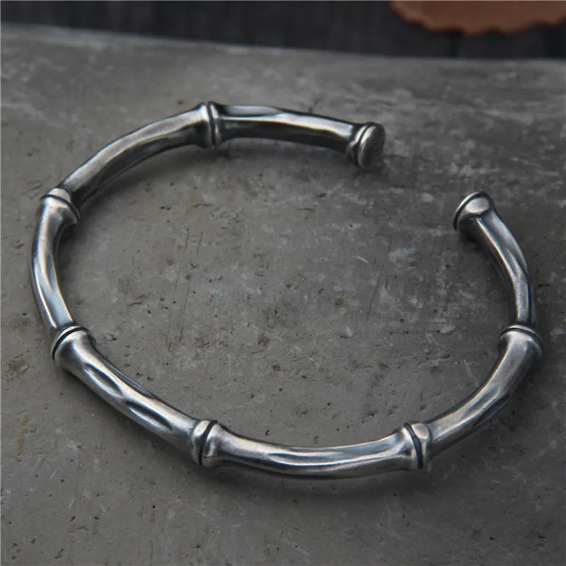 Bamboo Design - Sterling Bracelet