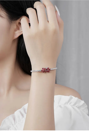 Ruby Rose Sterling Bracelet