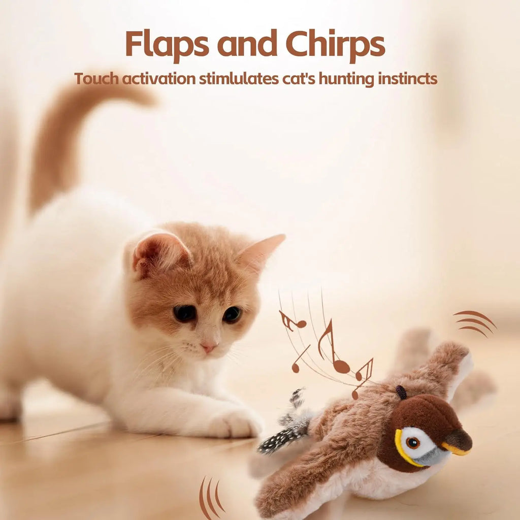 Chirping Dancing Bird Toy for Cats