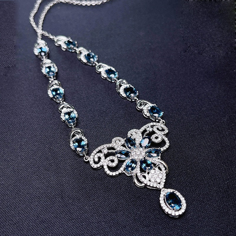 London Silver - Topaz Necklaces