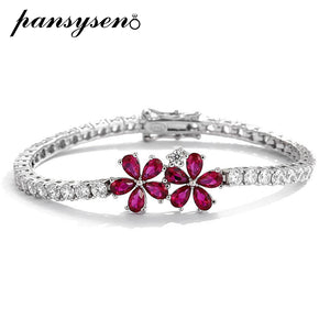 Ruby Rose Sterling Bracelet