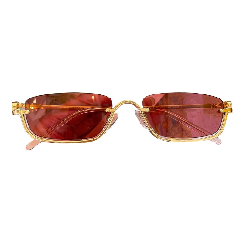 Modern Half Frame Sunglasses