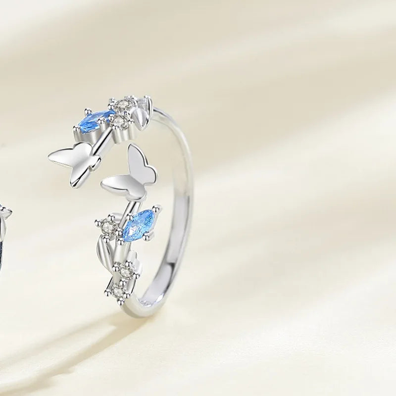 Butterfly/Whale S925 Sterling Rings