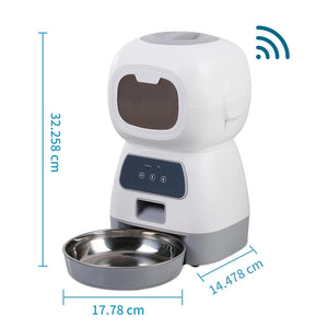 Pet Feeder Auto 3.5L (Voice Record)