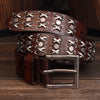 Male Rivet Leather Belts