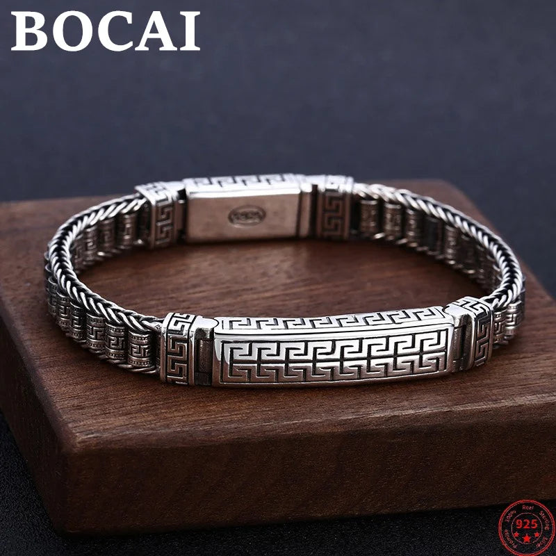 Prayer Wheel S925 Sterling Bracelets