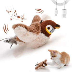 Chirping Dancing Bird Toy for Cats