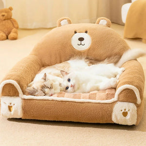 Cozy Plush Pet Sofa