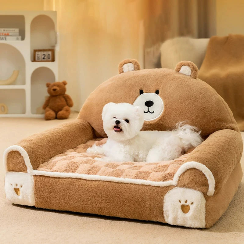 Cozy Plush Pet Sofa