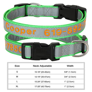 Custom Nylon Embroidered Pet Collar