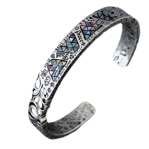 Peace Graffiti S925 Silver Bracelet/Set