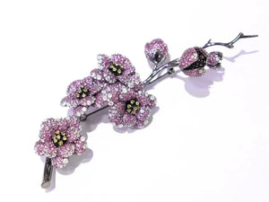 PLUM BLOSSOM 925 Silver Brooch