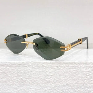 Classic Rimless UV400 Designer Sunglasses