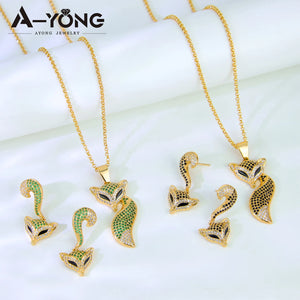 Miss Fox (Necklace Earrings Set 21k)