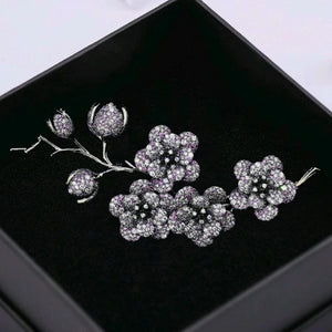 French Blossom Branch Brooch