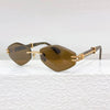 Classic Rimless UV400 Designer Sunglasses