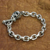 Sterling 925 Skull Men's Bracelet