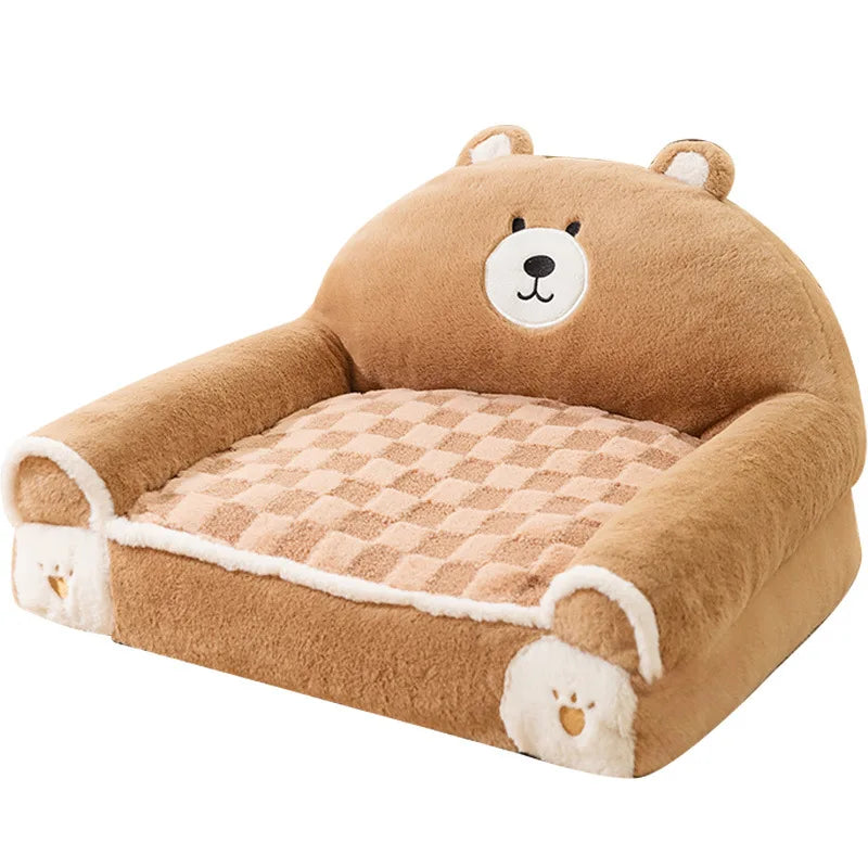 Cozy Plush Pet Sofa