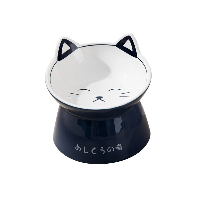 Ceramic Raised Cat Food Bowls