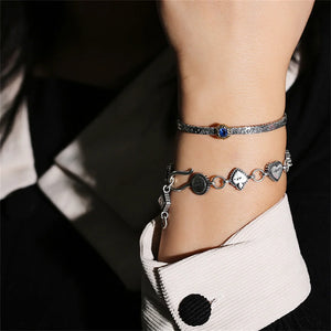 Graffiti Charm S925 Sterling Bracelets