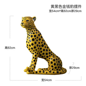 Leopard Ornament Floor Sculpture