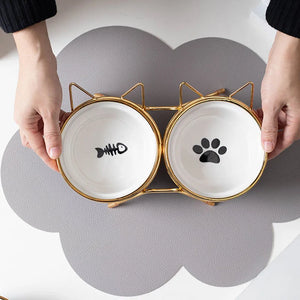 Pet Ceramic Raised Food Bowls