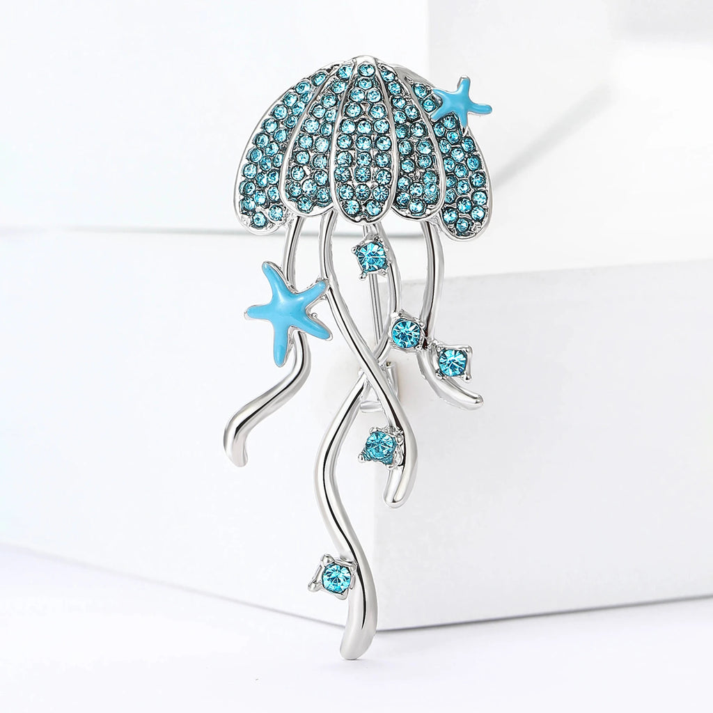 Jellyfish Starfish Brooches