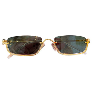 Modern Half Frame Sunglasses