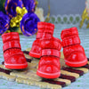 Warm Winter Pet Shoes for Winter (4 Pcs/Set)