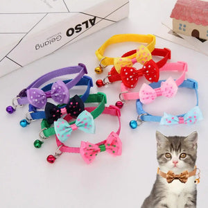 Pet Bow & Bell Collars (Adjustable)