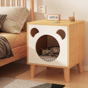 Pet Wooden Bedside Cabinet