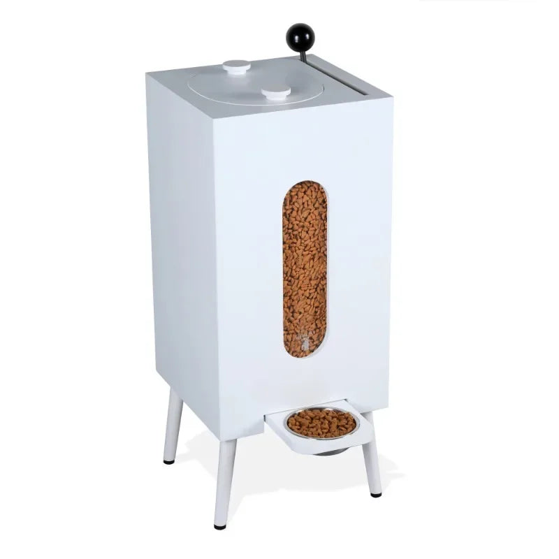 Modern Wooden Pet Food Dispenser (Moisture Proof)