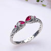 Crystal S925 Sterling Bracelet (Green/Red)