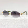 Classic Rimless UV400 Designer Sunglasses