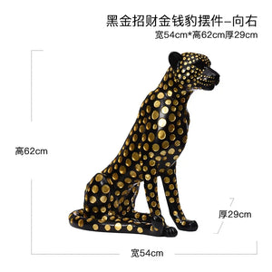 Leopard Ornament Floor Sculpture