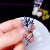 Sapphire Flower Brooches