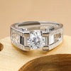 Moissanite Men's 1ct/2ct Diamond Ring