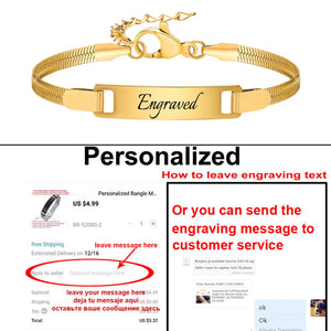 Personalized ID Name Bracelets