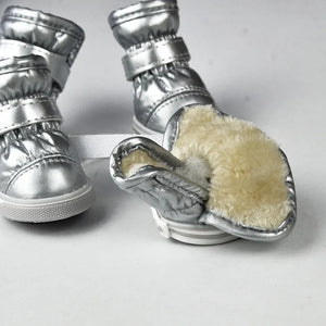 Warm Winter Pet Shoes for Winter (4 Pcs/Set)