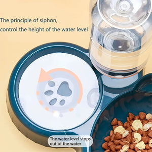 Pet Bowls With Auto Water Feeder