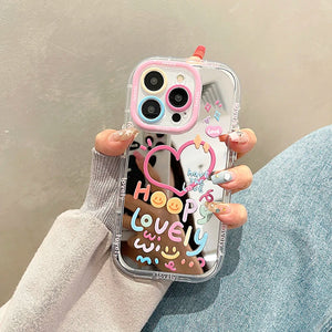 Lovely Girl Mirror iPhone Case