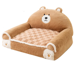 Cozy Plush Pet Sofa