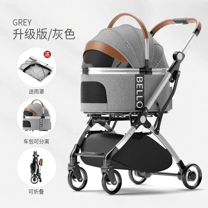 Pet Foldable Stroller (Detachable)