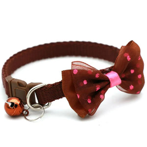 Pet Bow & Bell Collars (Adjustable)