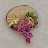 Grapevine Fashion Brooch